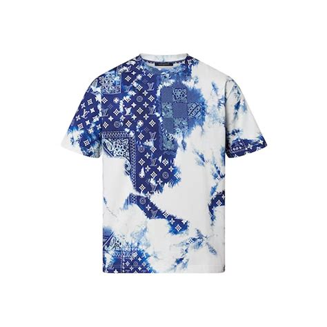 white and blue louis vuitton shirt